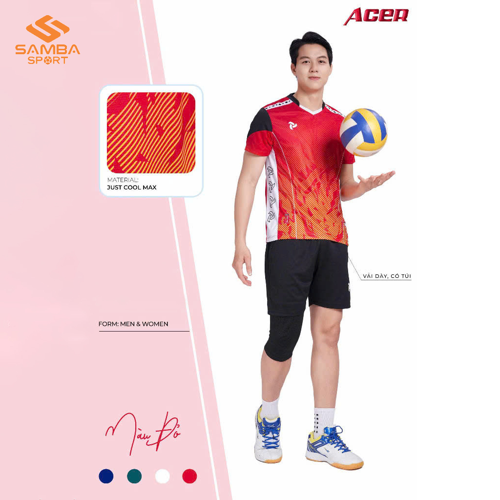 Quần Áo Bóng Chuyền Nam Justplay ACER
