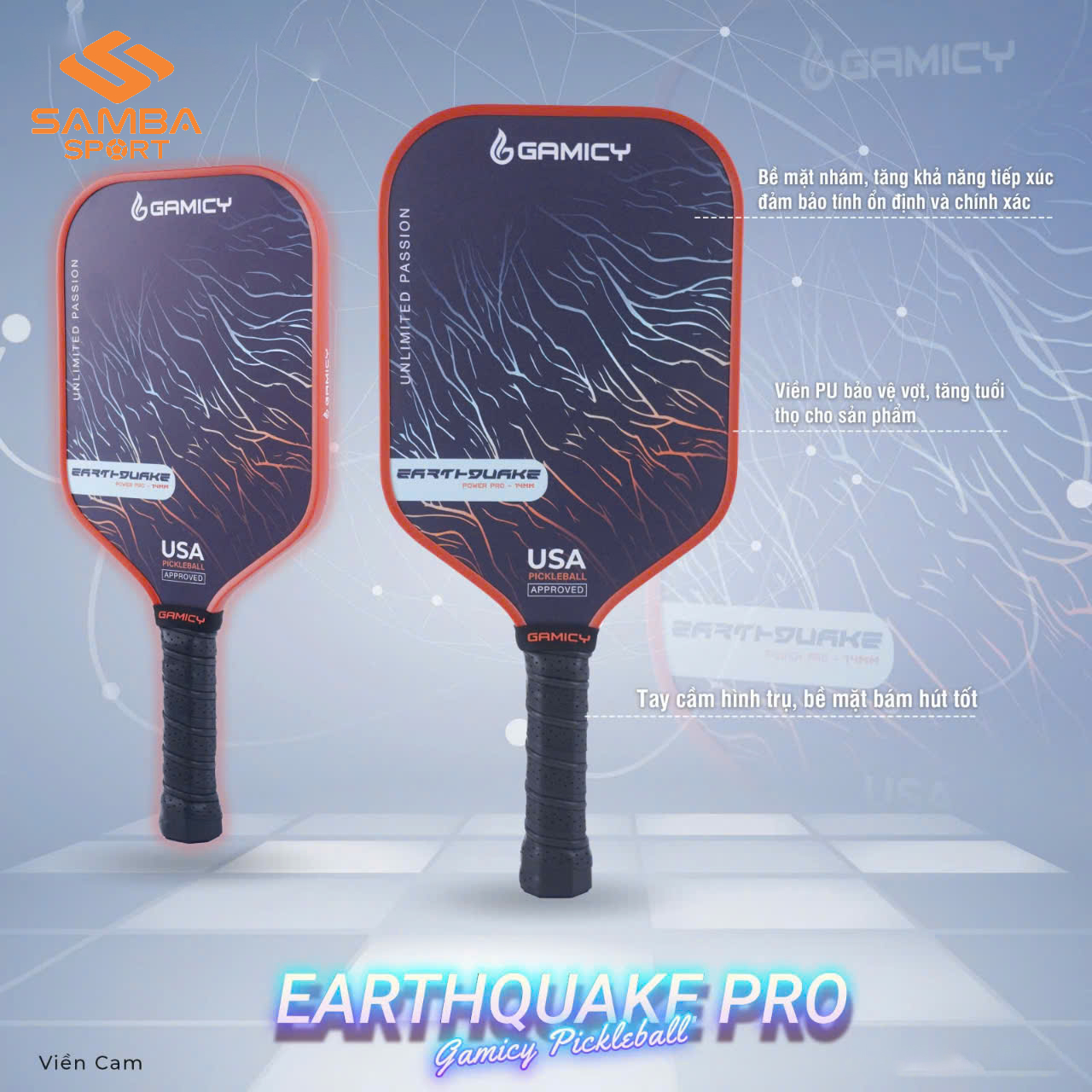 Vợt Pickleball Gamicy Earthquake