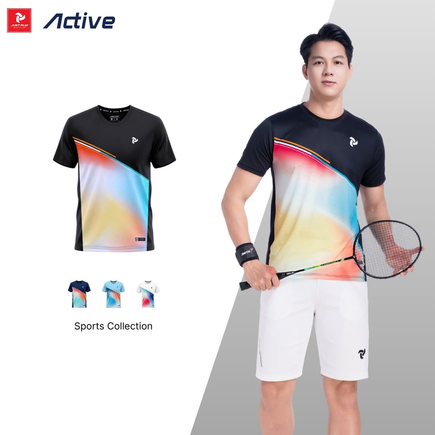 Áo thể thao nam Justplay Active