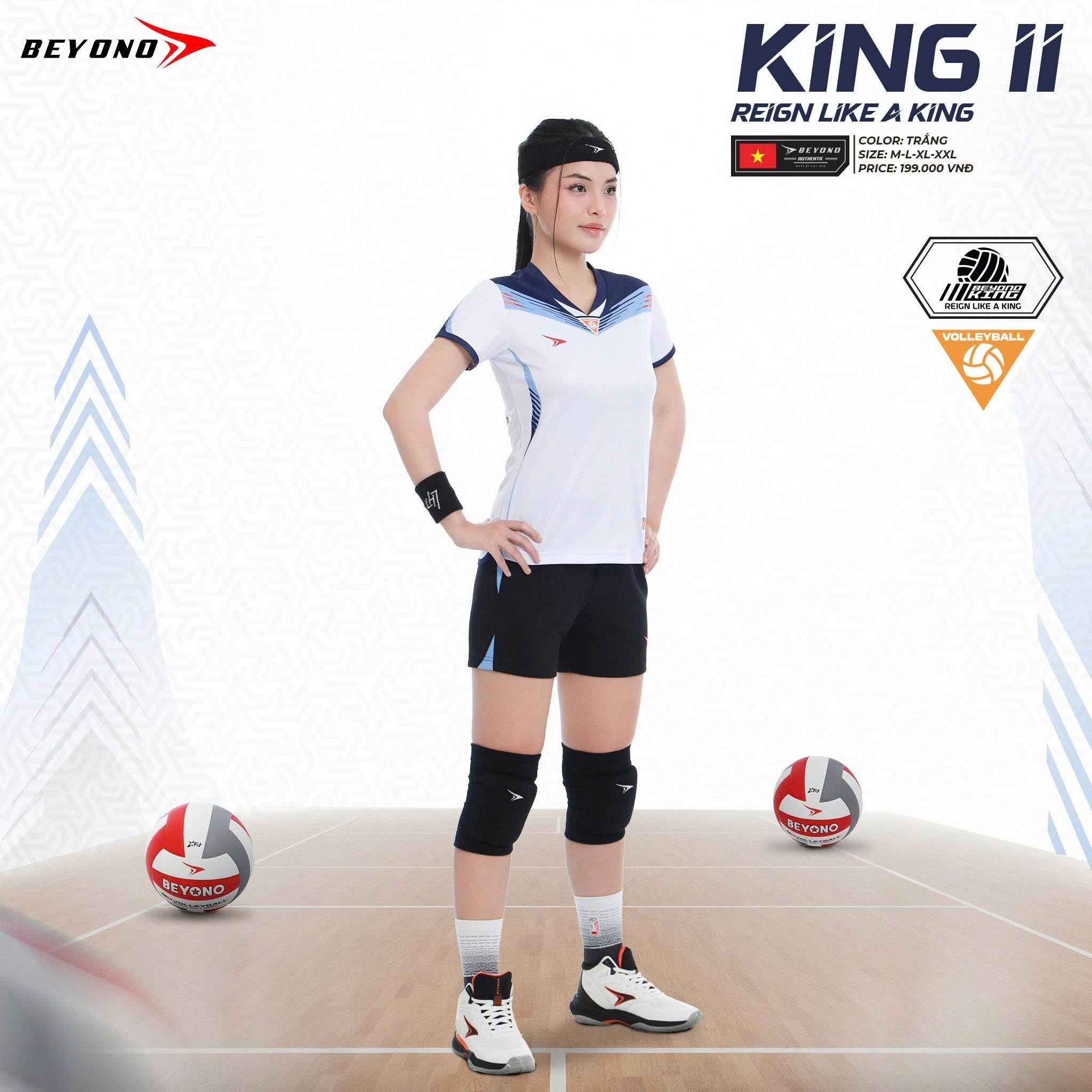 Quần áo bóng chuyền Nữ Beyono King II
