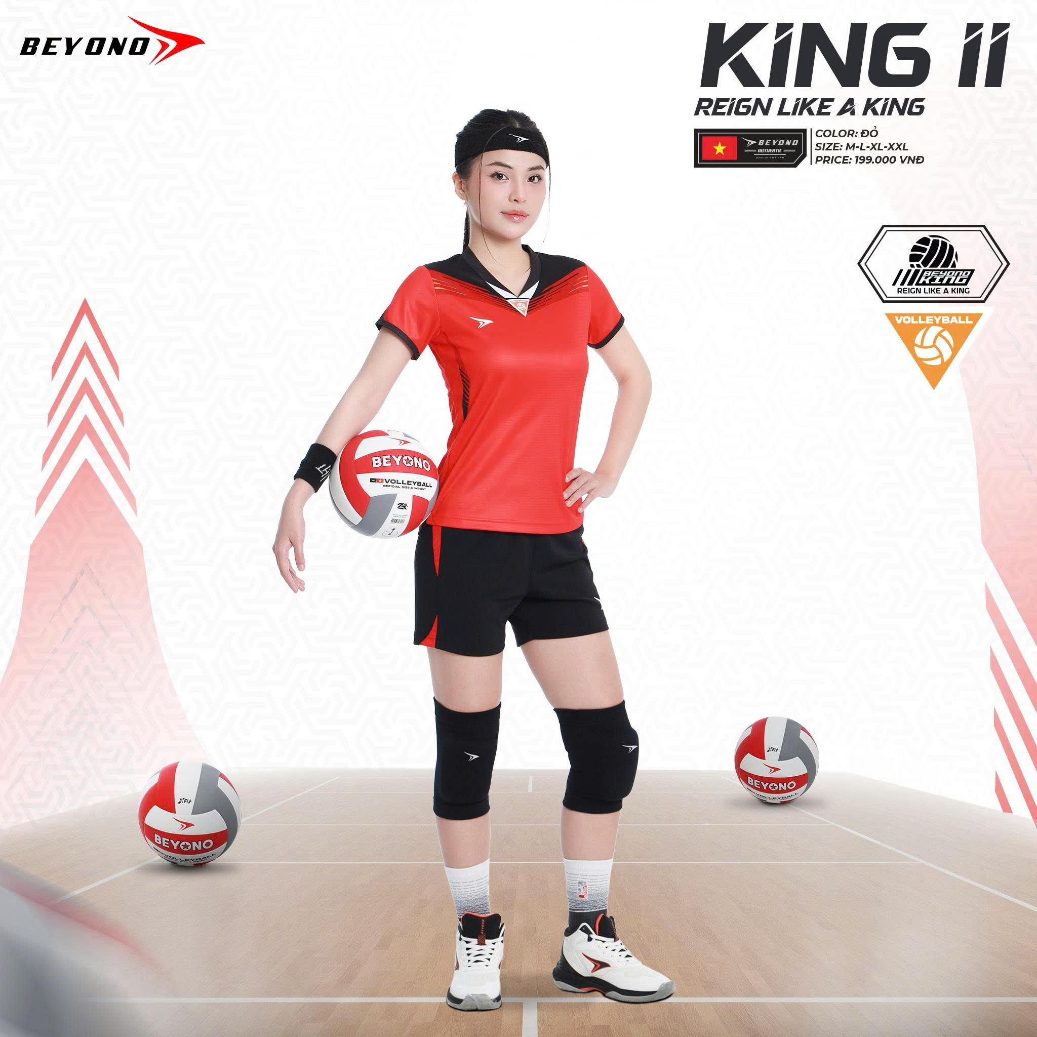 Quần áo bóng chuyền Nữ Beyono King II