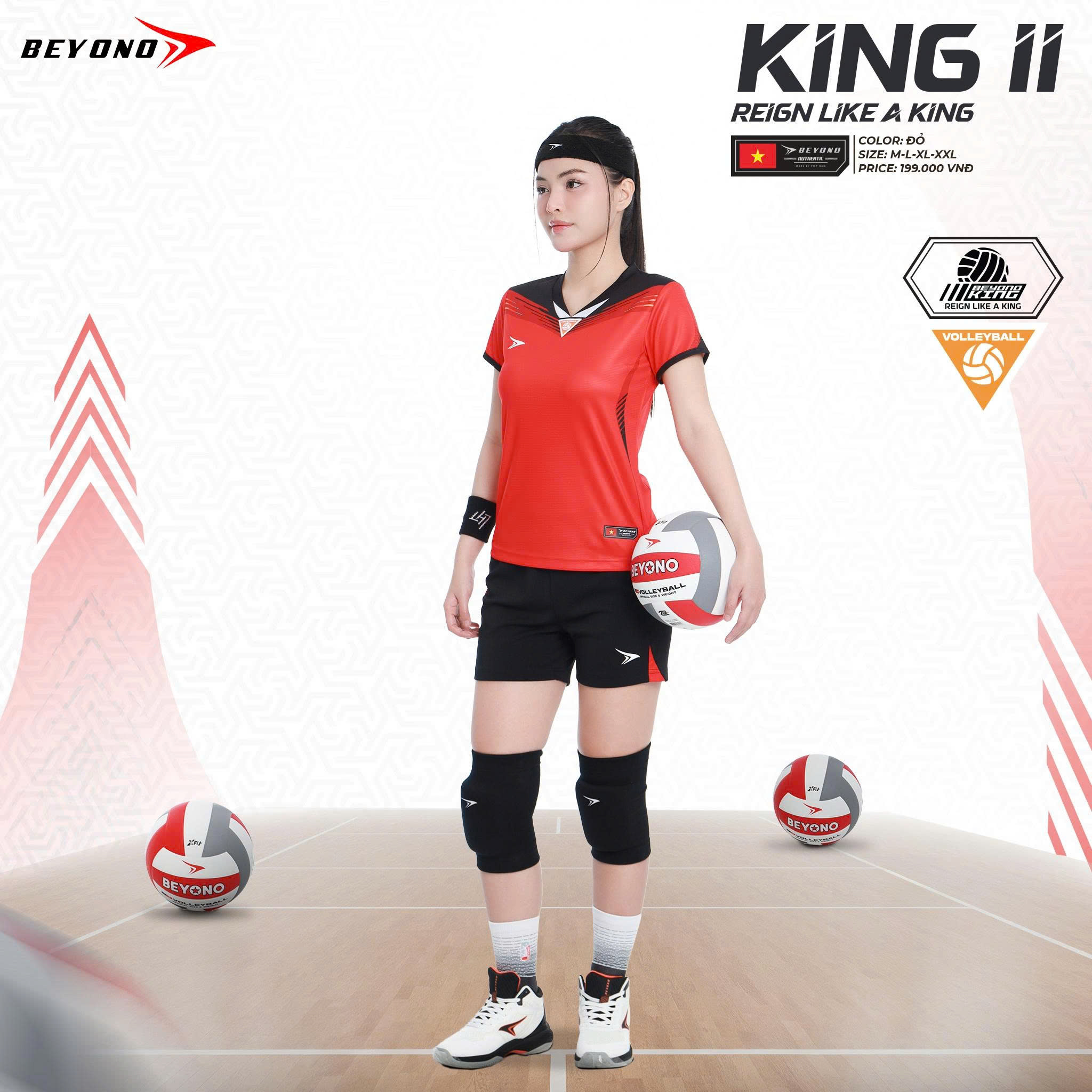 Quần áo bóng chuyền Nữ Beyono King II