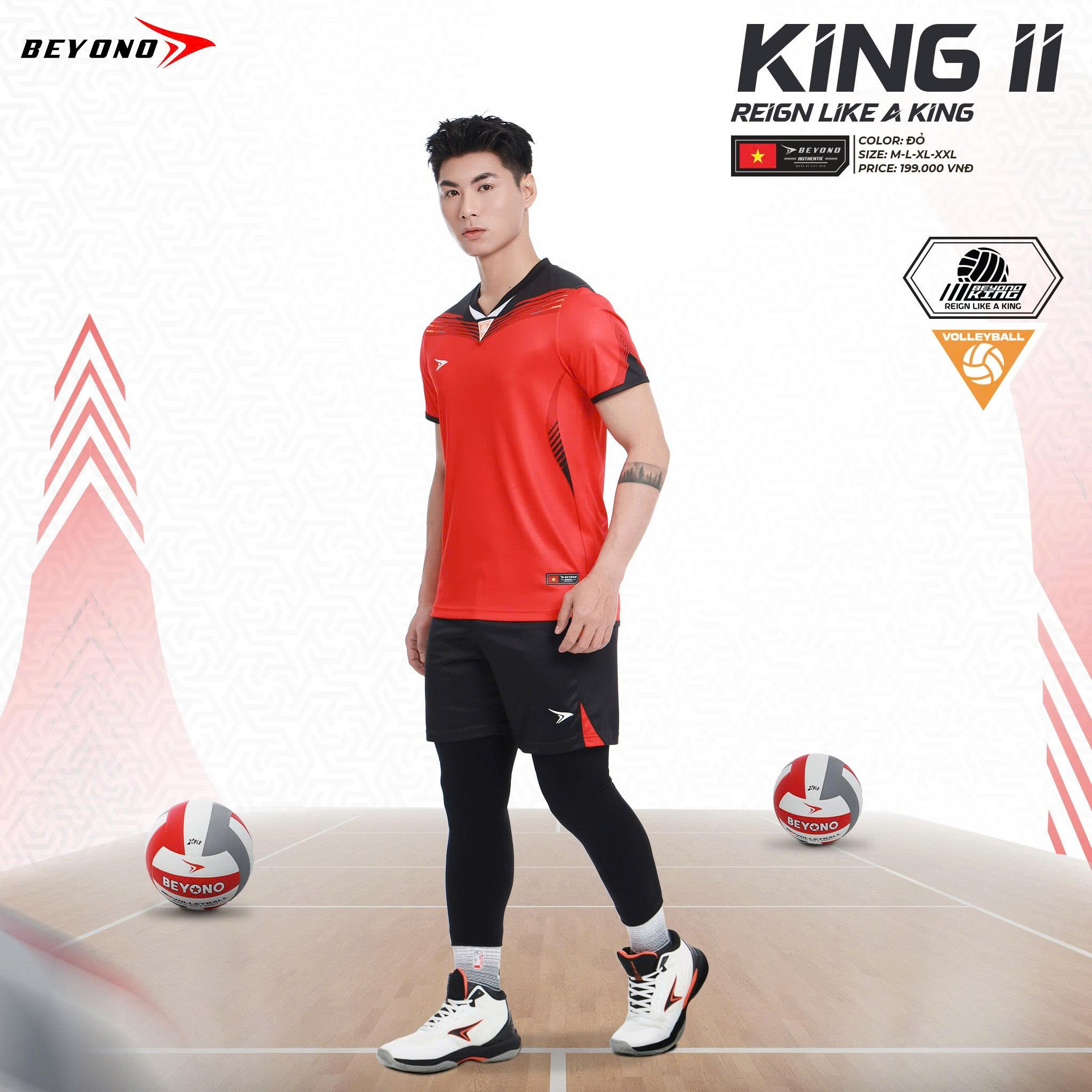 Quần áo bóng chuyền Nam Beyono King II