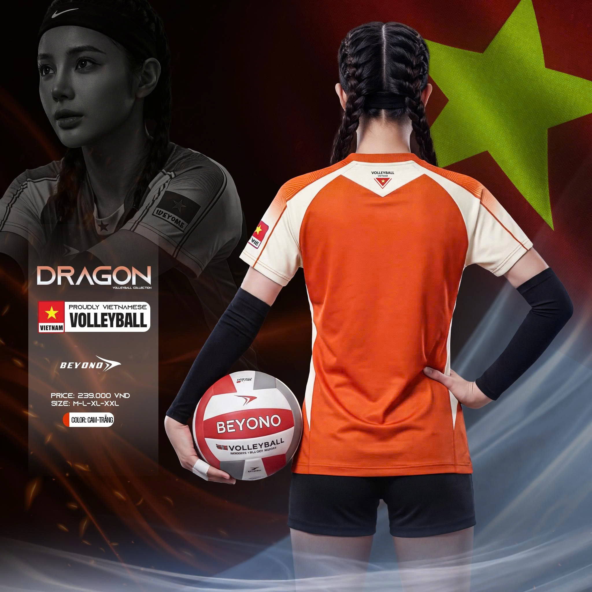 Quần áo bóng chuyền Nữ Beyono Dragon