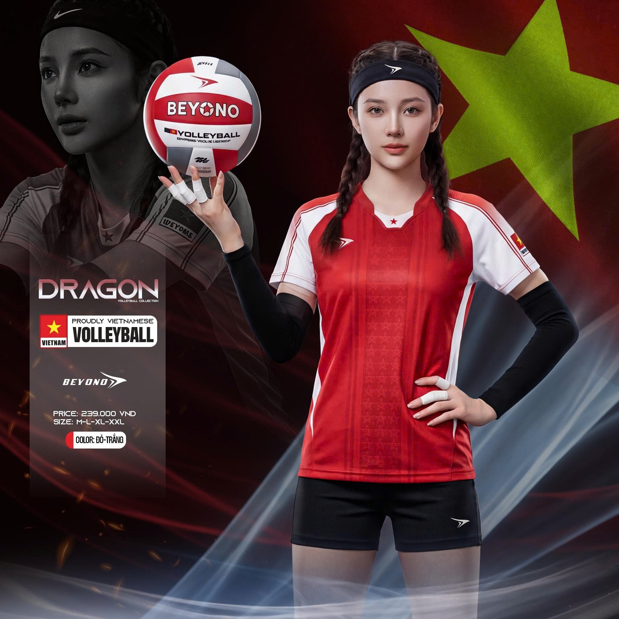 Quần áo bóng chuyền Nữ Beyono Dragon