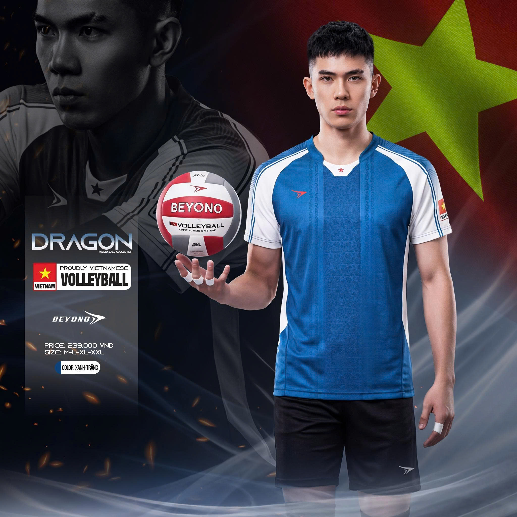 Quần áo bóng chuyền Nam Beyono Dragon