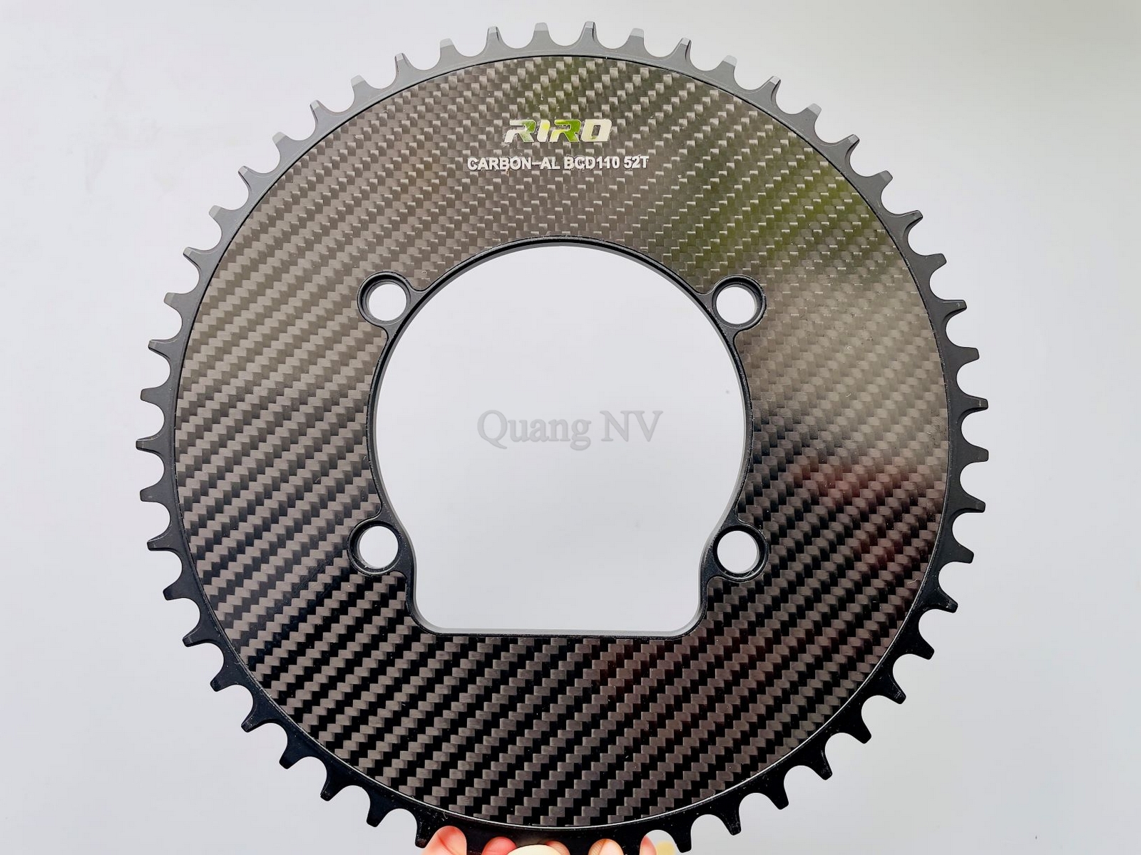 Bộ đùi đĩa/ giò đĩa xe đạp Rpantahi + Đĩa Riro chất liệu Carbon dùng cho xe đạp gấp Aceoffix/ Java Neo...