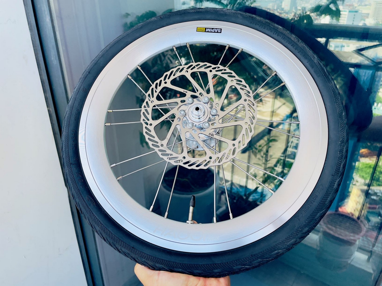 Vành xe đạp HAOOi Imax 16'(349) (100/135mm), phanh đĩa