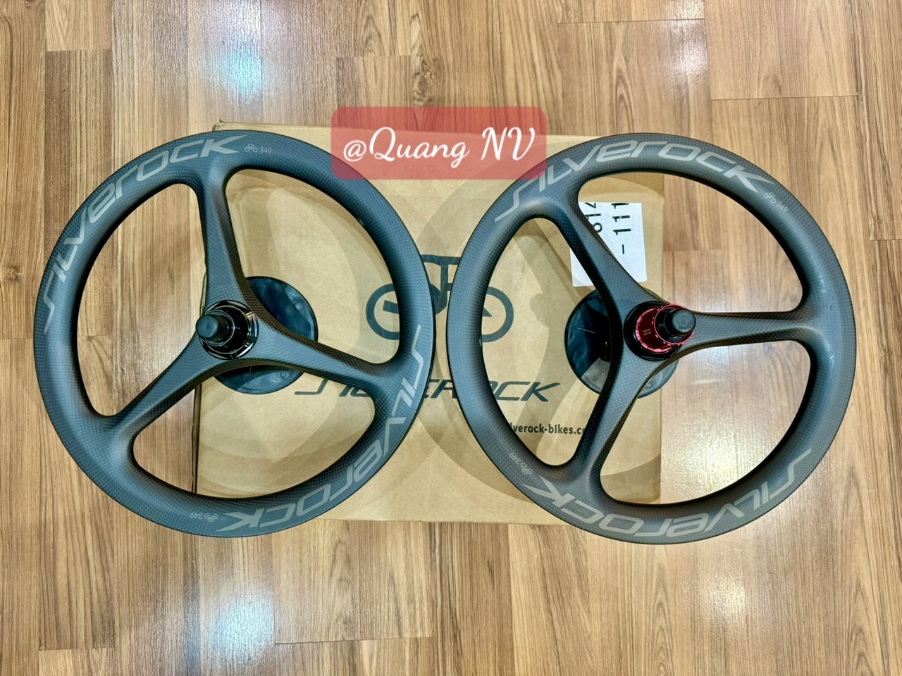 Vành xe đạp Silverock 16inch 349 SR-SD3-01D(100/135mm) phanh đĩa, chất liệu Carbon