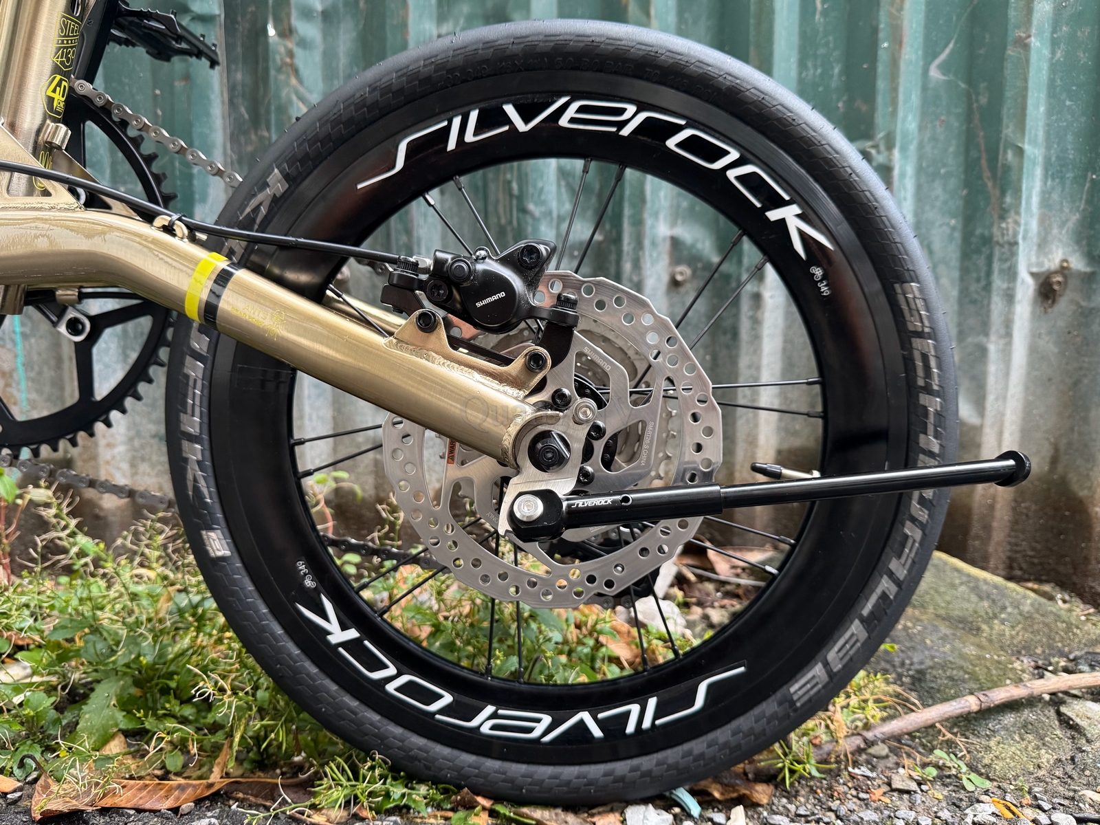 Chân chống Silverock SR ST001 dùng cho xe đạp gấp Fnhon Gust 16’/ Brompton/ RUHM...