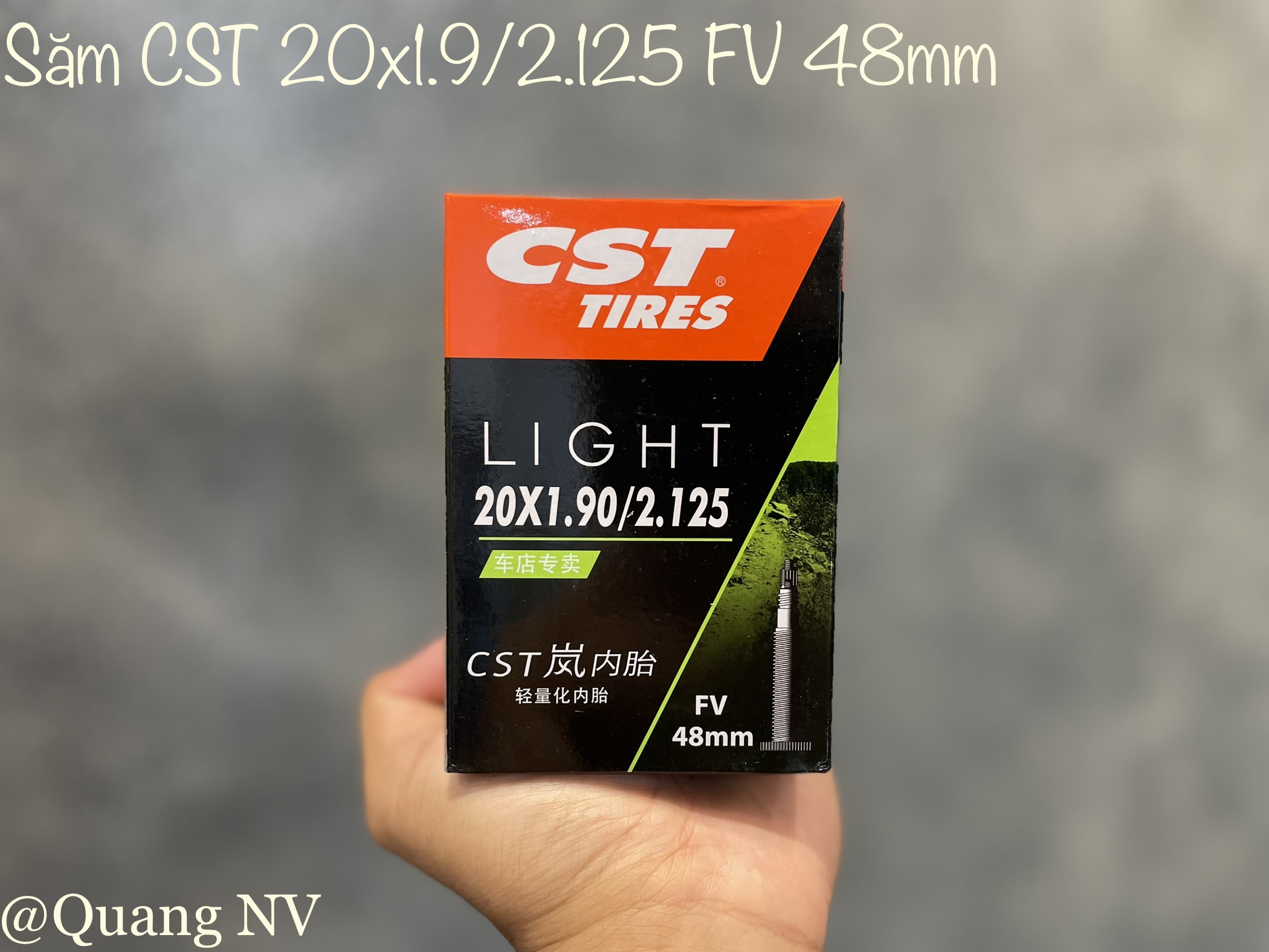 Săm (ruột) xe đạp CST Light 20(406)x1.9/2.125 FV 48mm