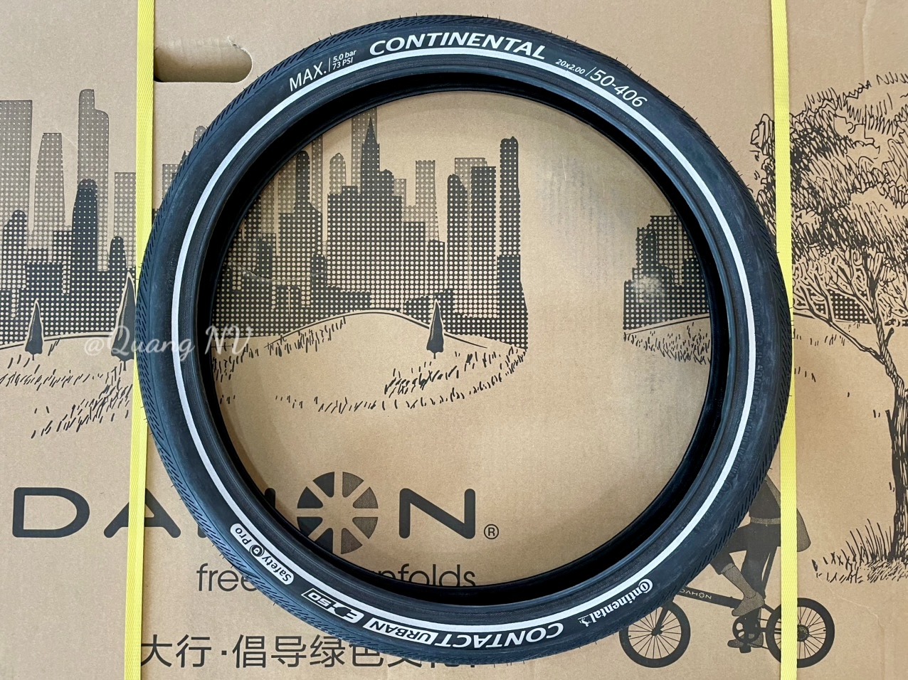 Lốp (vỏ) xe đạp Continental Contact Urban 20'