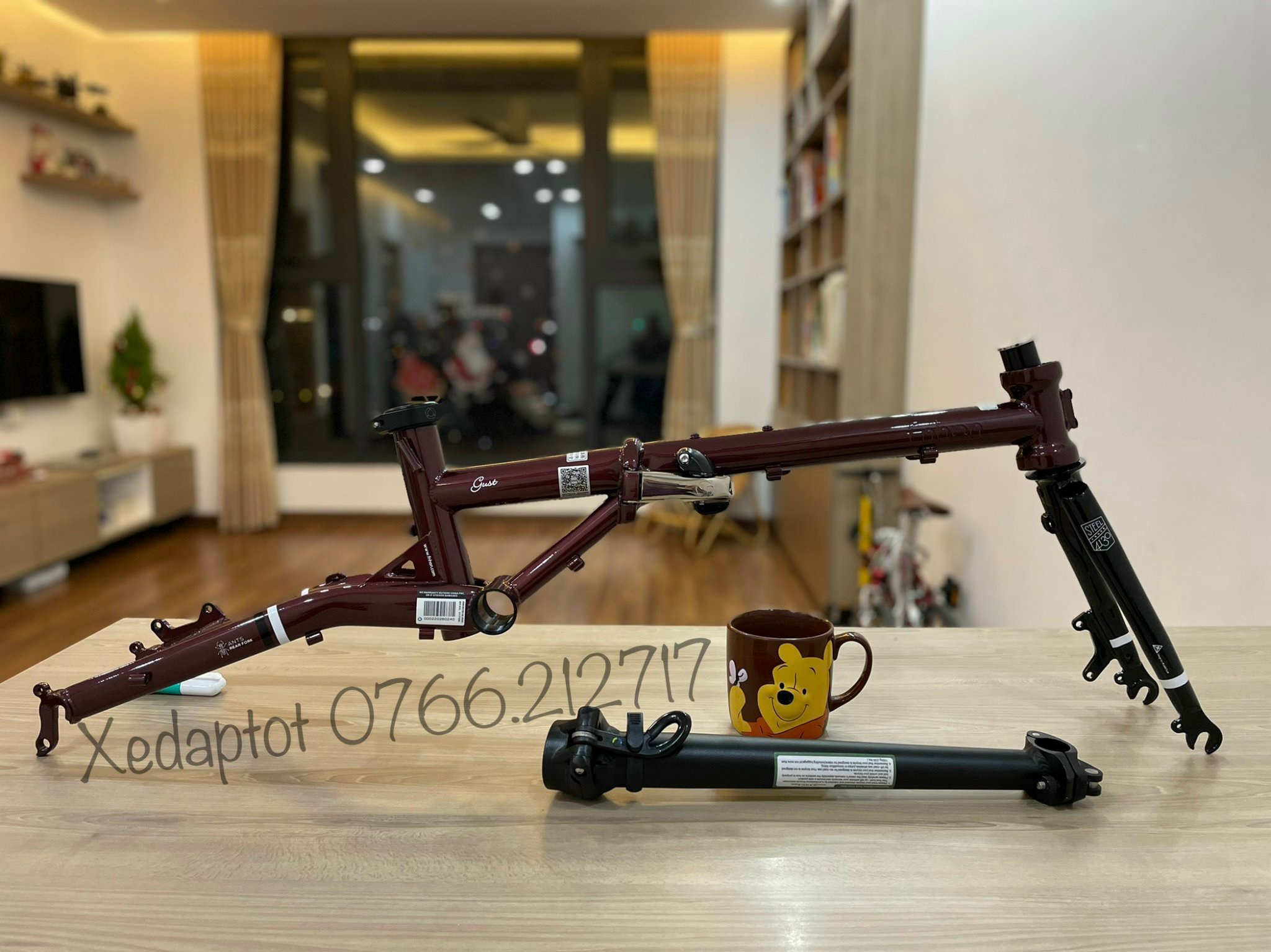 Khung xe đạp gấp Fnhon Gust 16' phanh đĩa