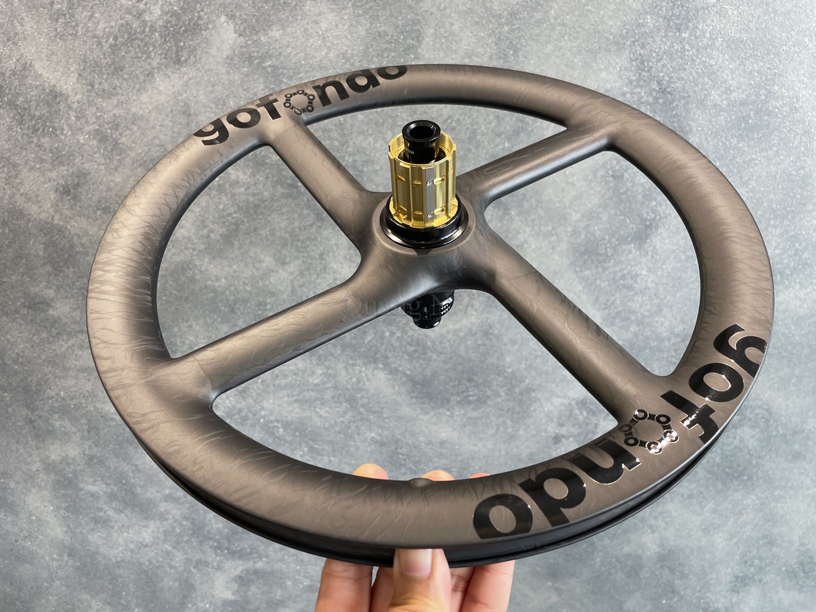 Vành xe đạp Gofondo 16'(349) Thru Axle (74/142mm), 4 đao, phanh đĩa, chất liệu Carbon dùng cho model xe Java Neo