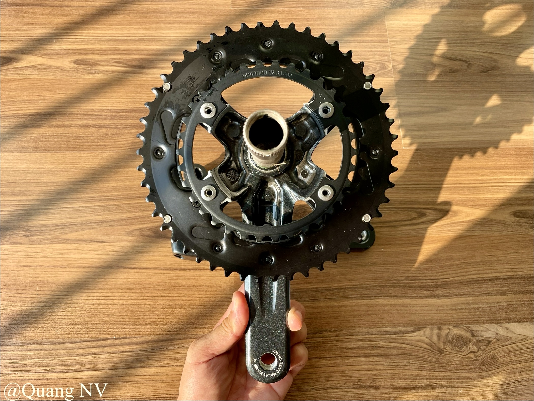 Bộ đùi đĩa/ giò đĩa xe đạp Shimano Sora R3000 50/34T