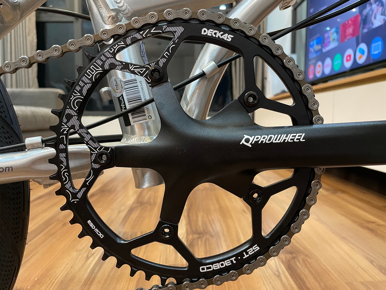 Xe đạp gấp ráp theo yêu cầu Fnhon Blast 20' phanh đĩa màu Silver