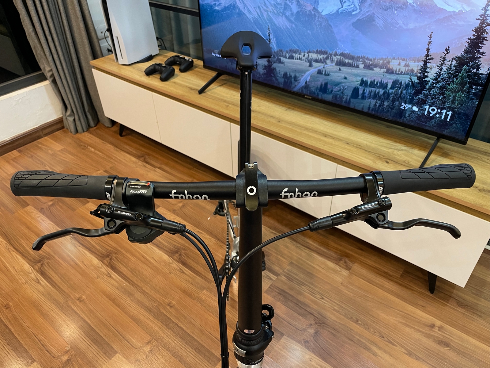 Xe đạp gấp ráp theo yêu cầu Fnhon Blast 20' phanh đĩa màu Silver