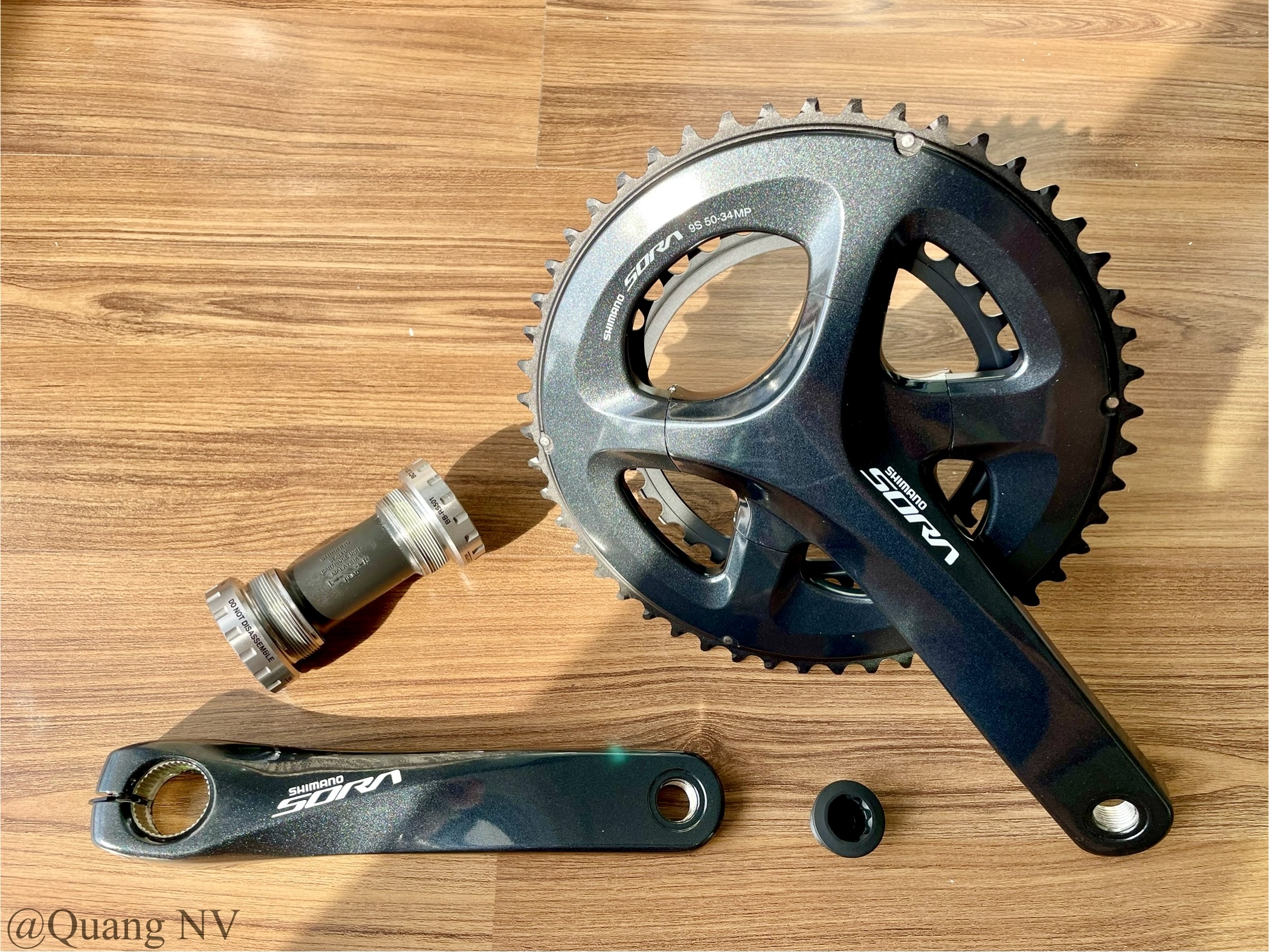 Bộ đùi đĩa/ giò đĩa xe đạp Shimano Sora R3000 50/34T