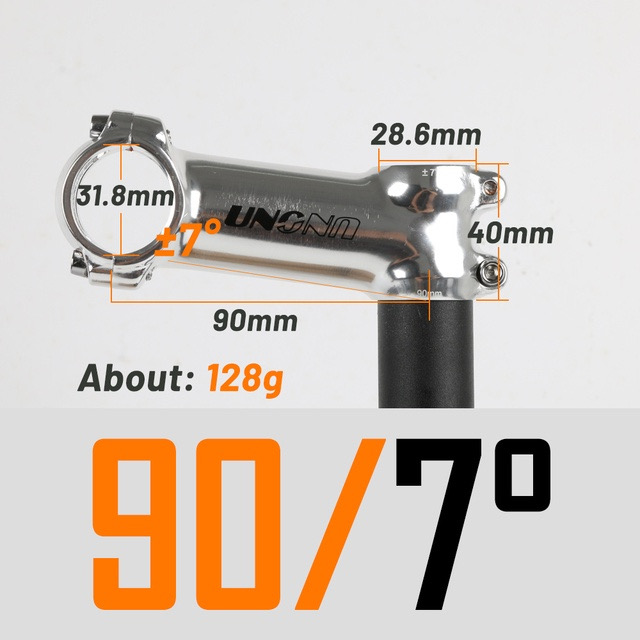 Potang xe đạp ±7 độ UNO AS-007N 31.8*90mm