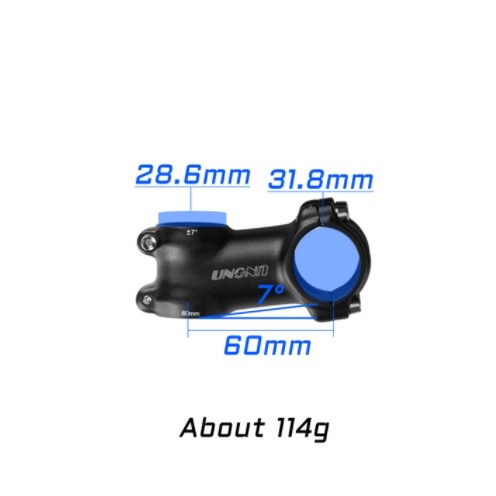 Potang xe đạp ±7 độ các loại UNO AS-007N 31.8mm