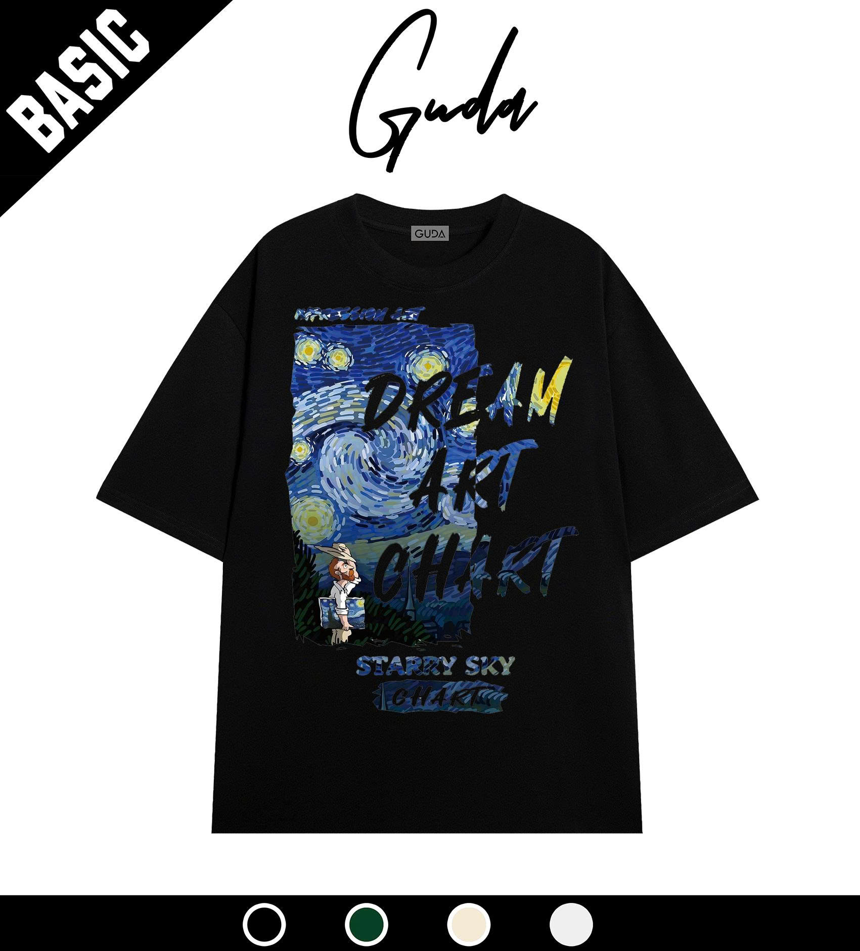 Áo Thun GUDA Van Gogh