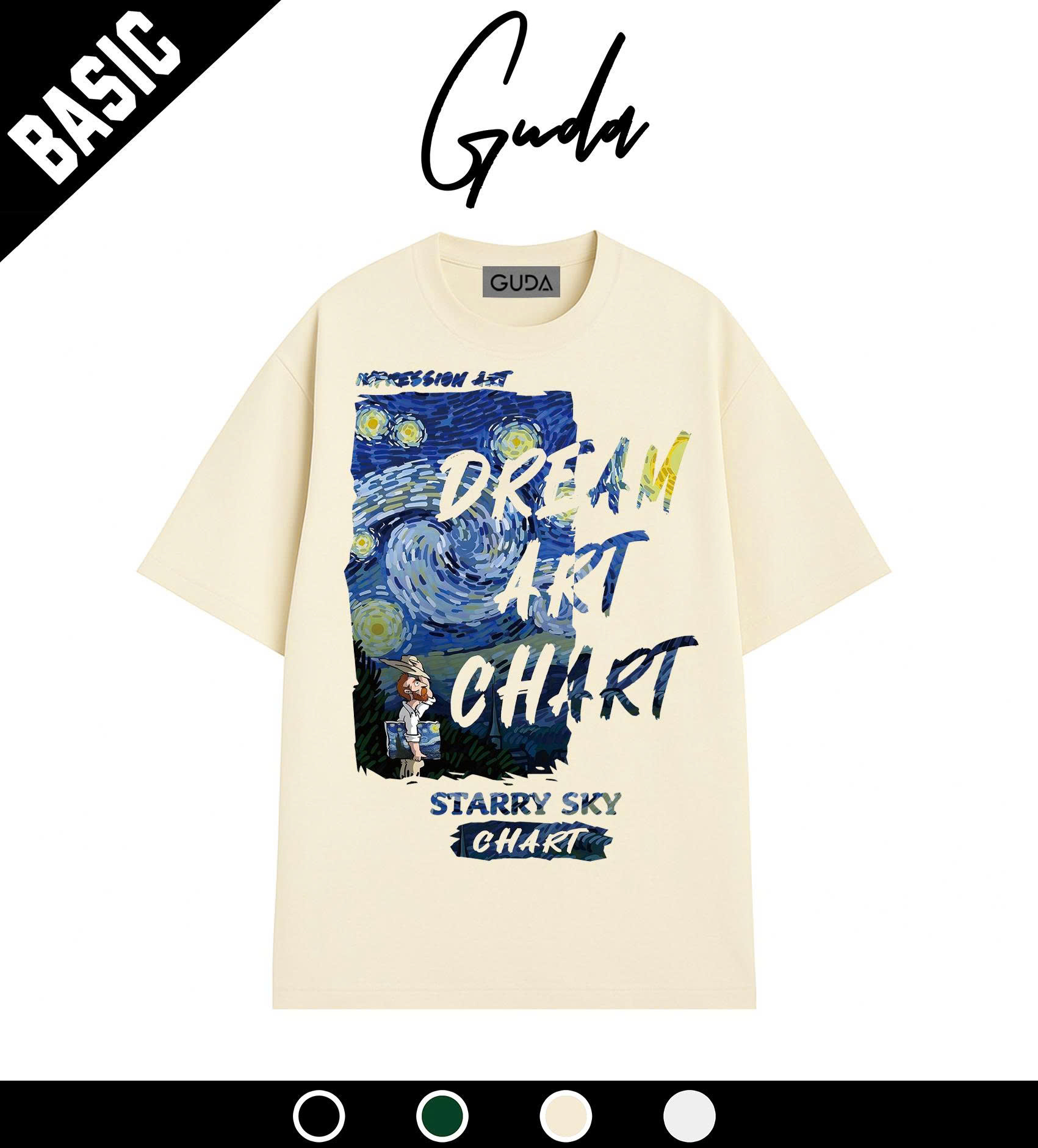 Áo Thun GUDA Van Gogh