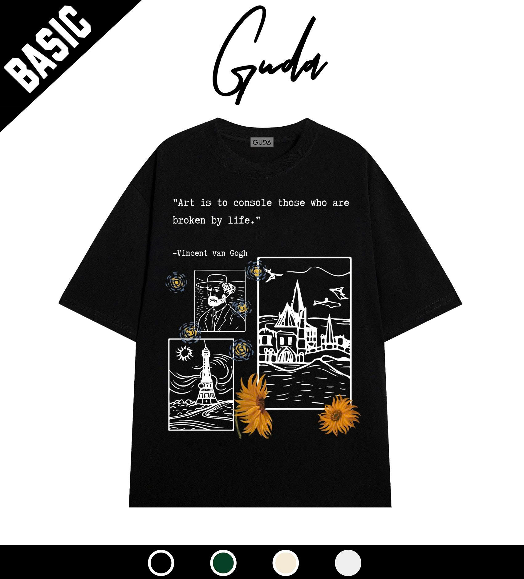 Áo Thun GUDA Van Gogh
