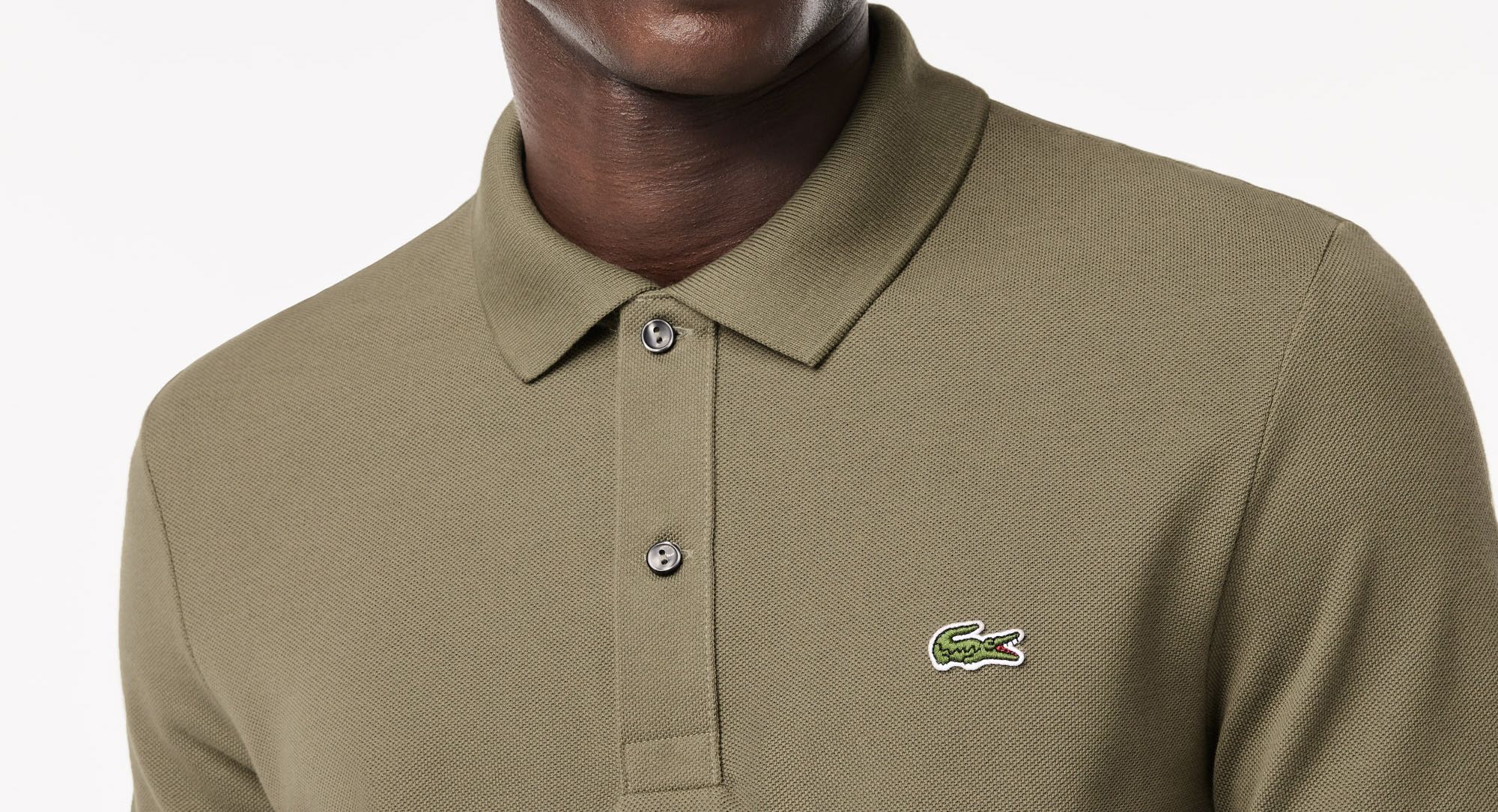 Áo Polo Lacoste Nam Dáng Slim Fit PH4012-00-316 Màu Ôliu