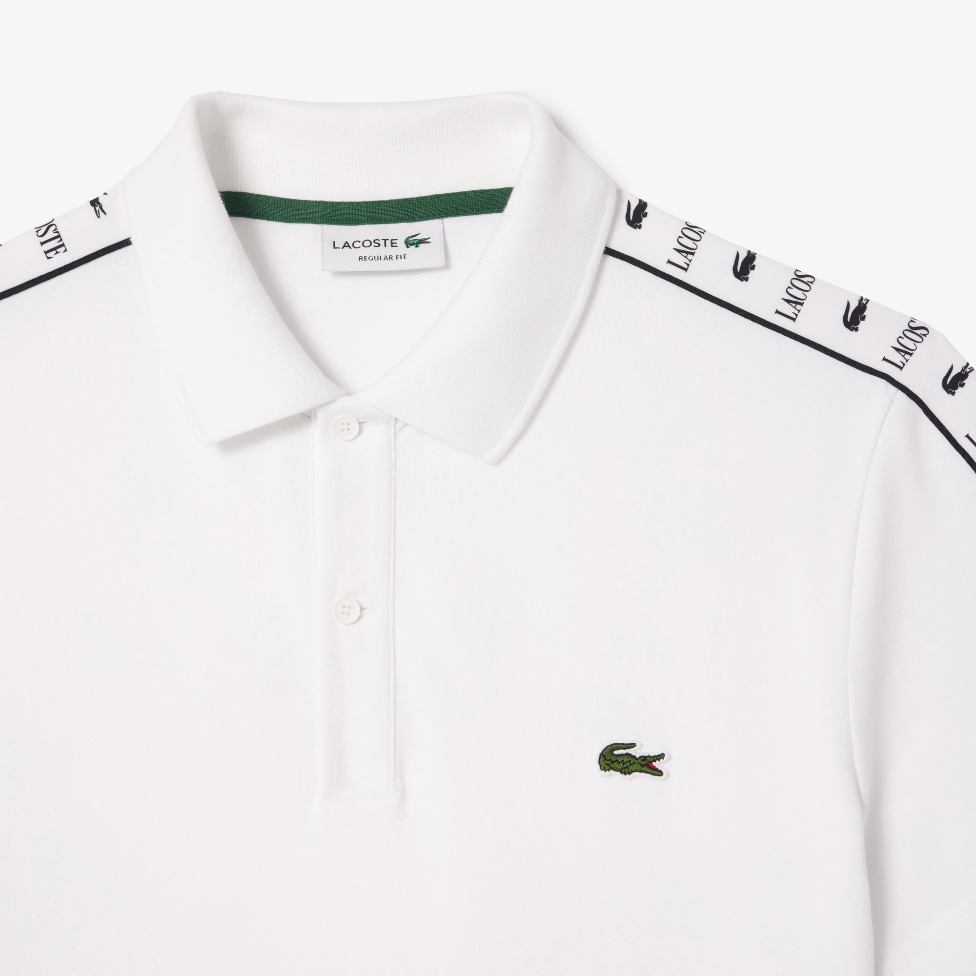 Áo Polo Lacoste Nam Dáng Regular PH7398-00-001 Màu Trắng