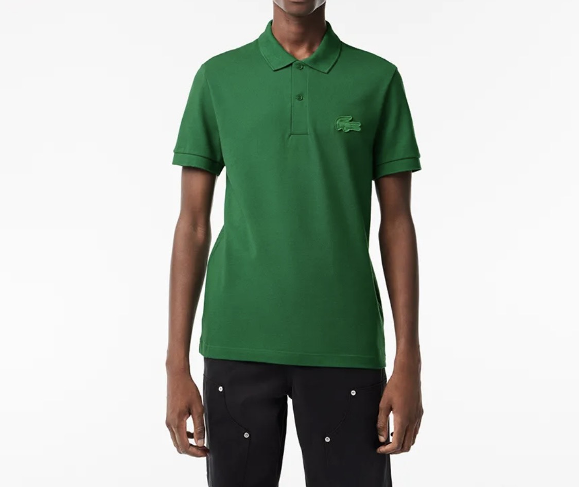 Áo Polo Lacoste Nam Logo Lớn Dáng Regular PH2100-00-CNQ Màu Xanh Lá