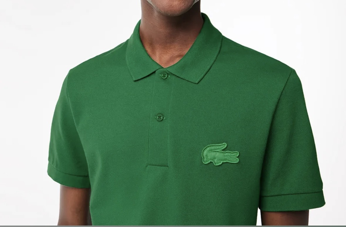 Áo Polo Lacoste Nam Logo Lớn Dáng Regular PH2100-00-CNQ Màu Xanh Lá