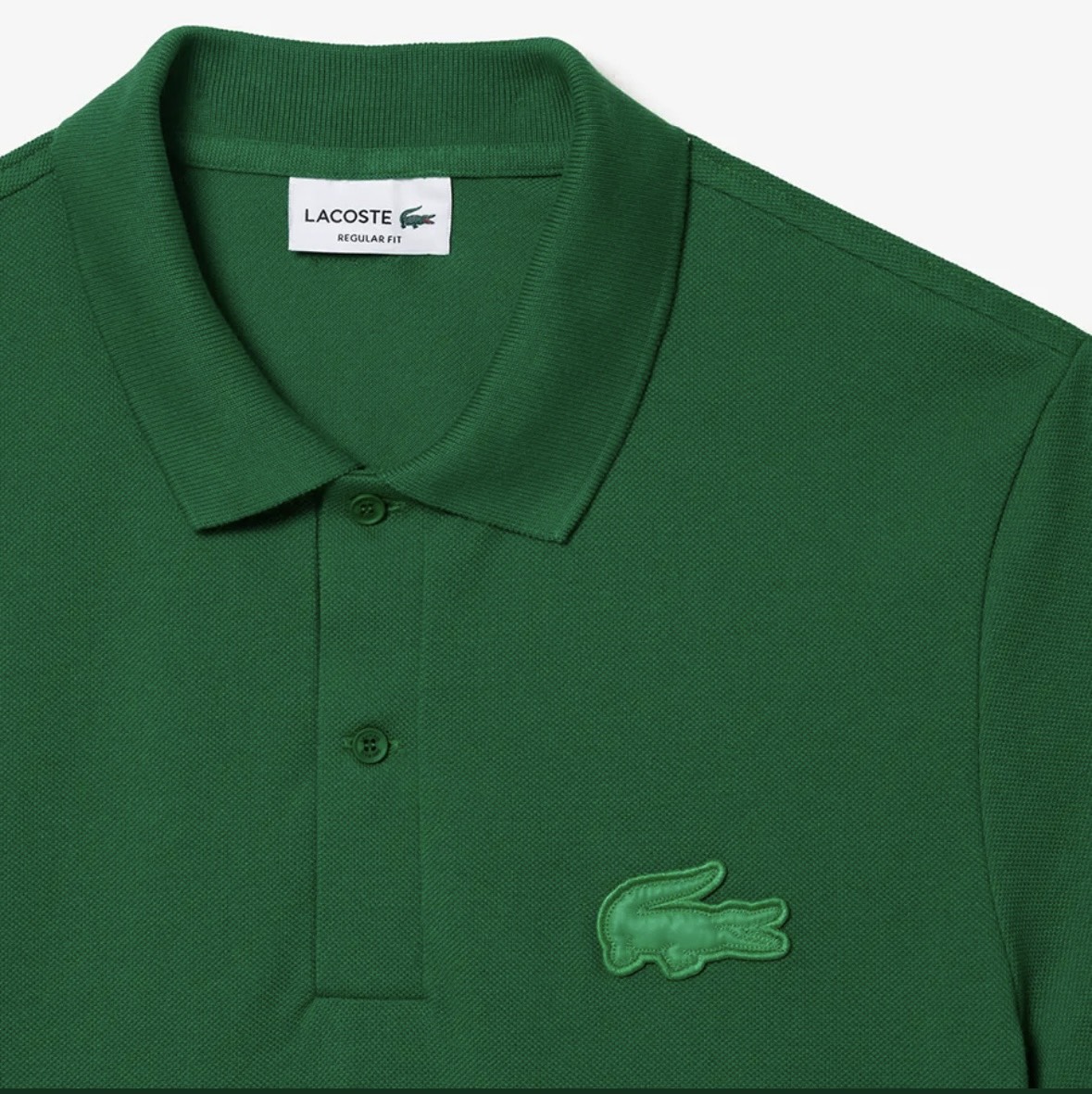 Áo Polo Lacoste Nam Logo Lớn Dáng Regular PH2100-00-CNQ Màu Xanh Lá