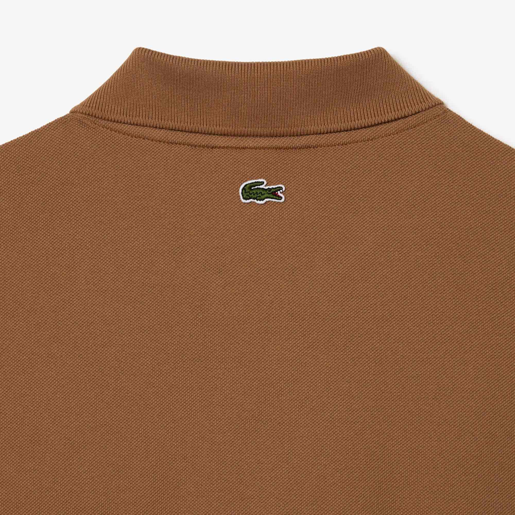Áo Polo Lacoste Nam Logo Cách Điệu Dáng Classic Cổ Điển PH2052-00-SIX Màu Nâu