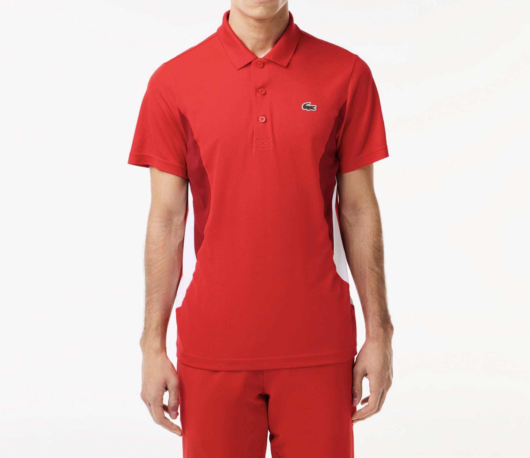Áo Polo Thể Thao Lacoste Nam Novak Djokovic Ultra Dry DH7330-00-F8M Bản Fan Màu Đỏ