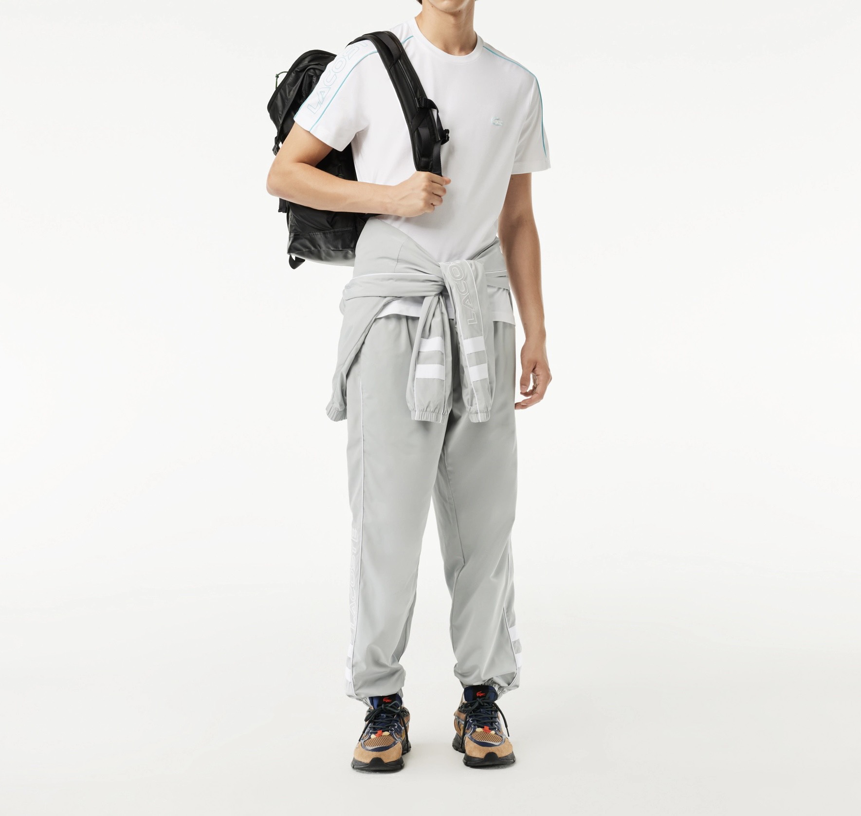 Áo Thun Lacoste Nam Viền Vai Dáng Regular TH1411-00-RI6 Màu Trắng