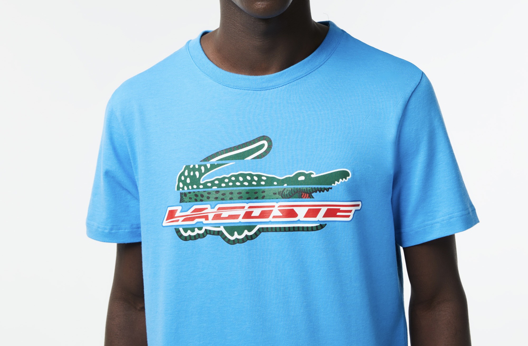 Áo Thun Lacoste Nam Dáng Regular TH5156-00-ZBA Màu Xanh Dương