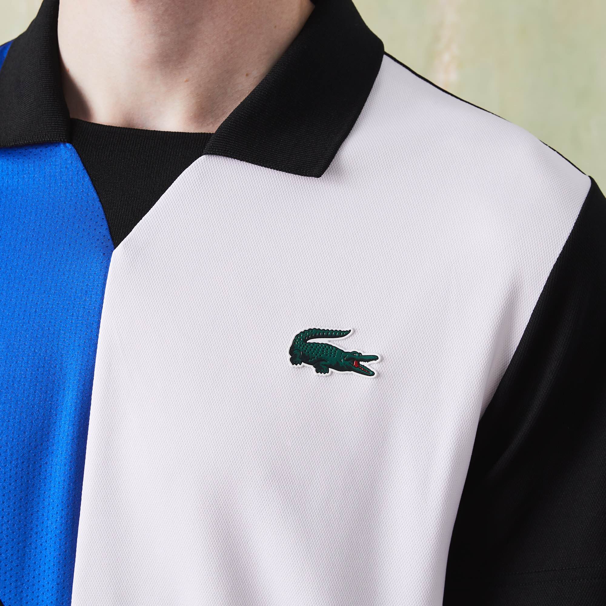 Áo Polo Thể Thao Lacoste Nam Colorblock DH9260-00-7KE Màu Đen
