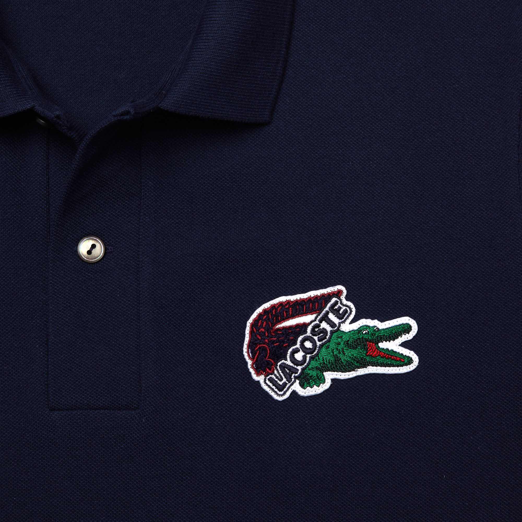 Áo Polo Lacoste Nam Made In France Dáng Regular PH1369-00-166 Màu Xanh Navy