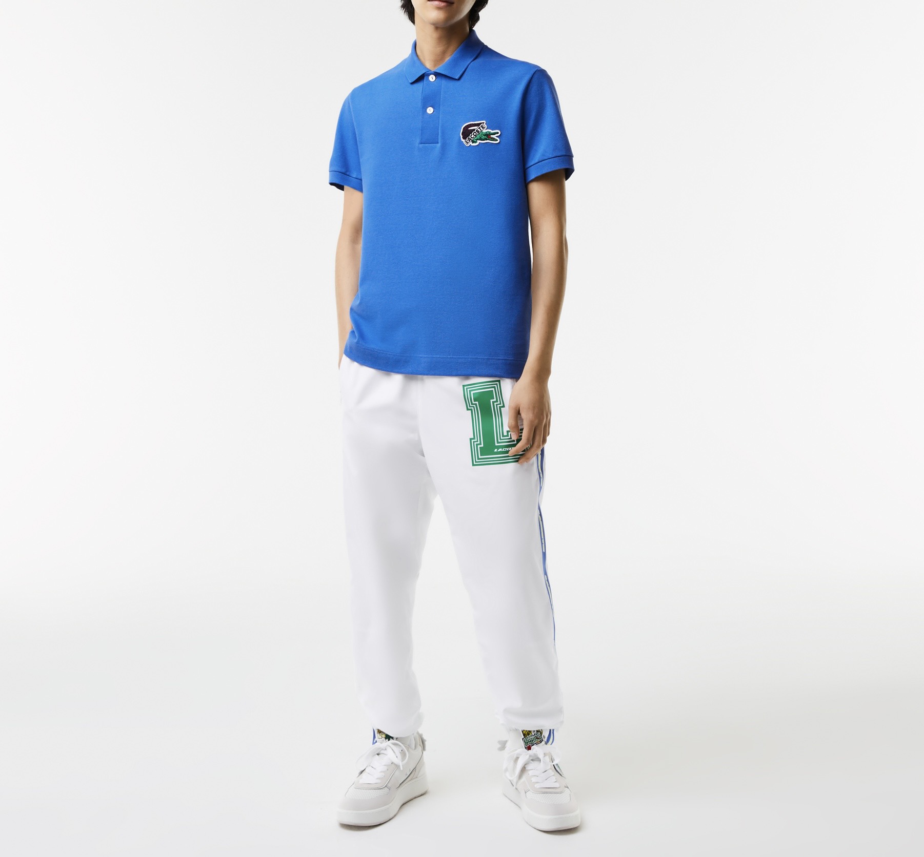 Áo Polo Lacoste Nam Made In France Dáng Regular PH1369-00-K1Q Màu Xanh Dương