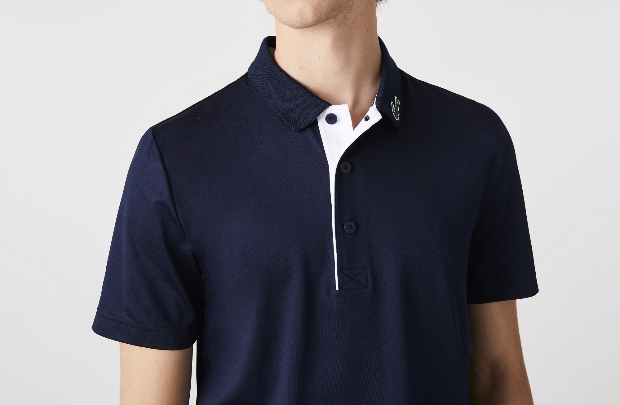 Áo Polo Thể Thao Lacoste Nam Golf Ultra Dry DH3982-00-525 Màu Xanh Navy
