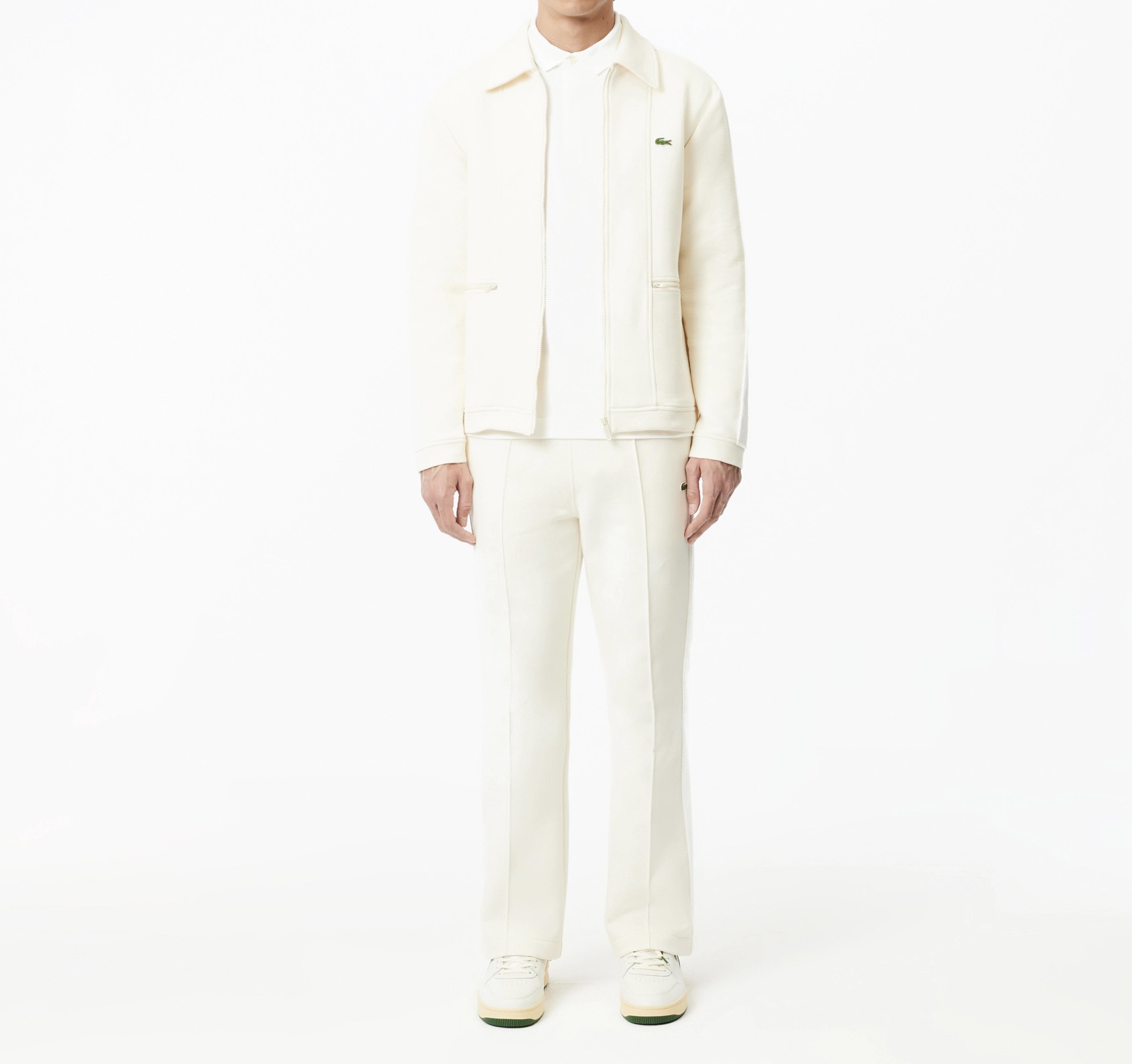 Áo Polo Lacoste Nam Dòng Paris Dài Tay Dáng Regular PH2481-00-001 Trắng