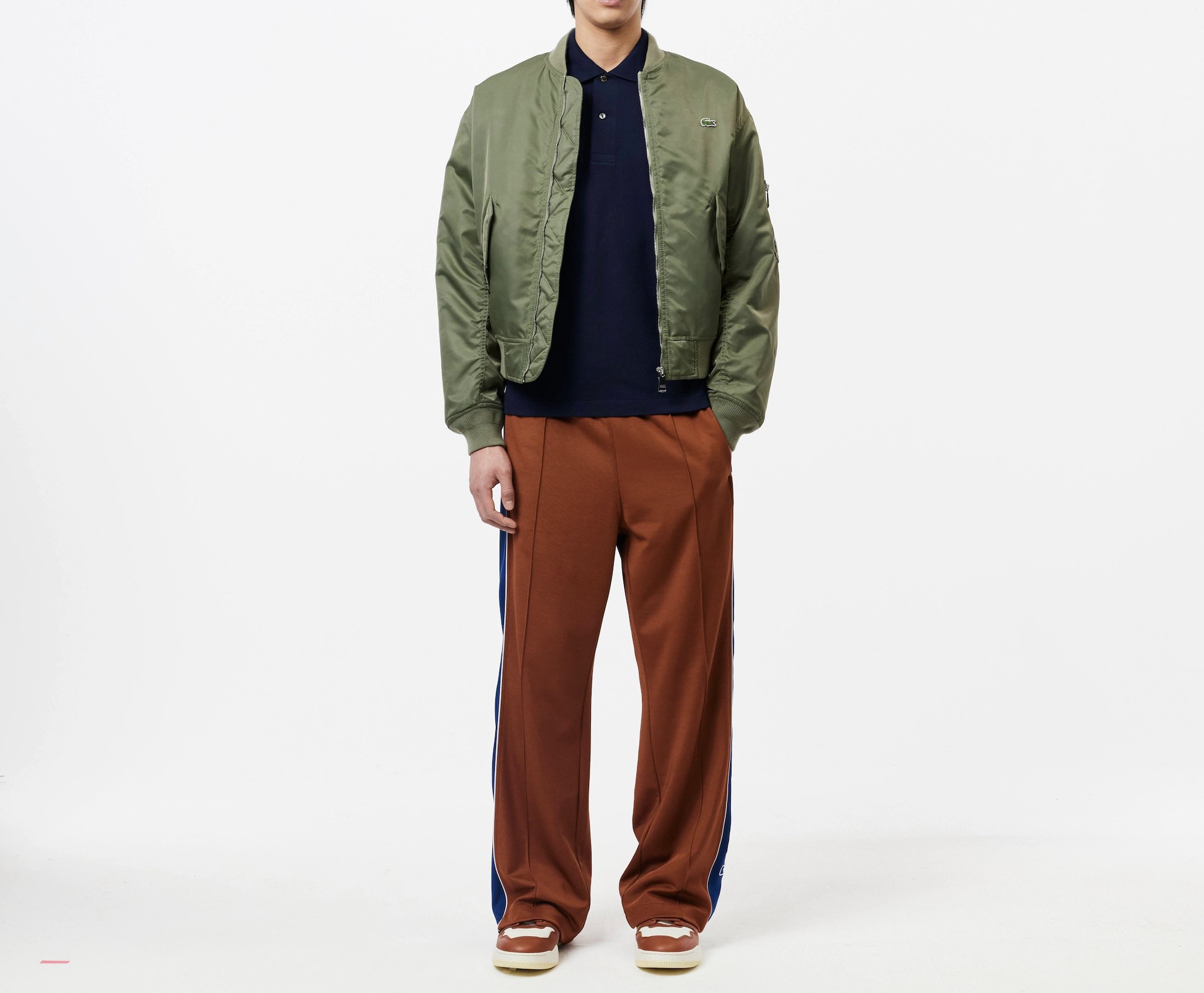Áo Polo Lacoste Nam Trơn Dáng Classic Cổ Điển L1212-00-166 Màu Xanh Navy