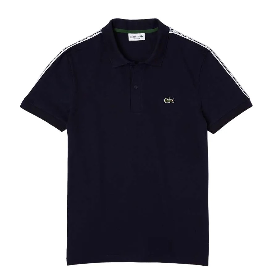 Áo Polo Lacoste Nam Viền Vai Dáng Regular PH5075-00-166 Màu Xanh Navy