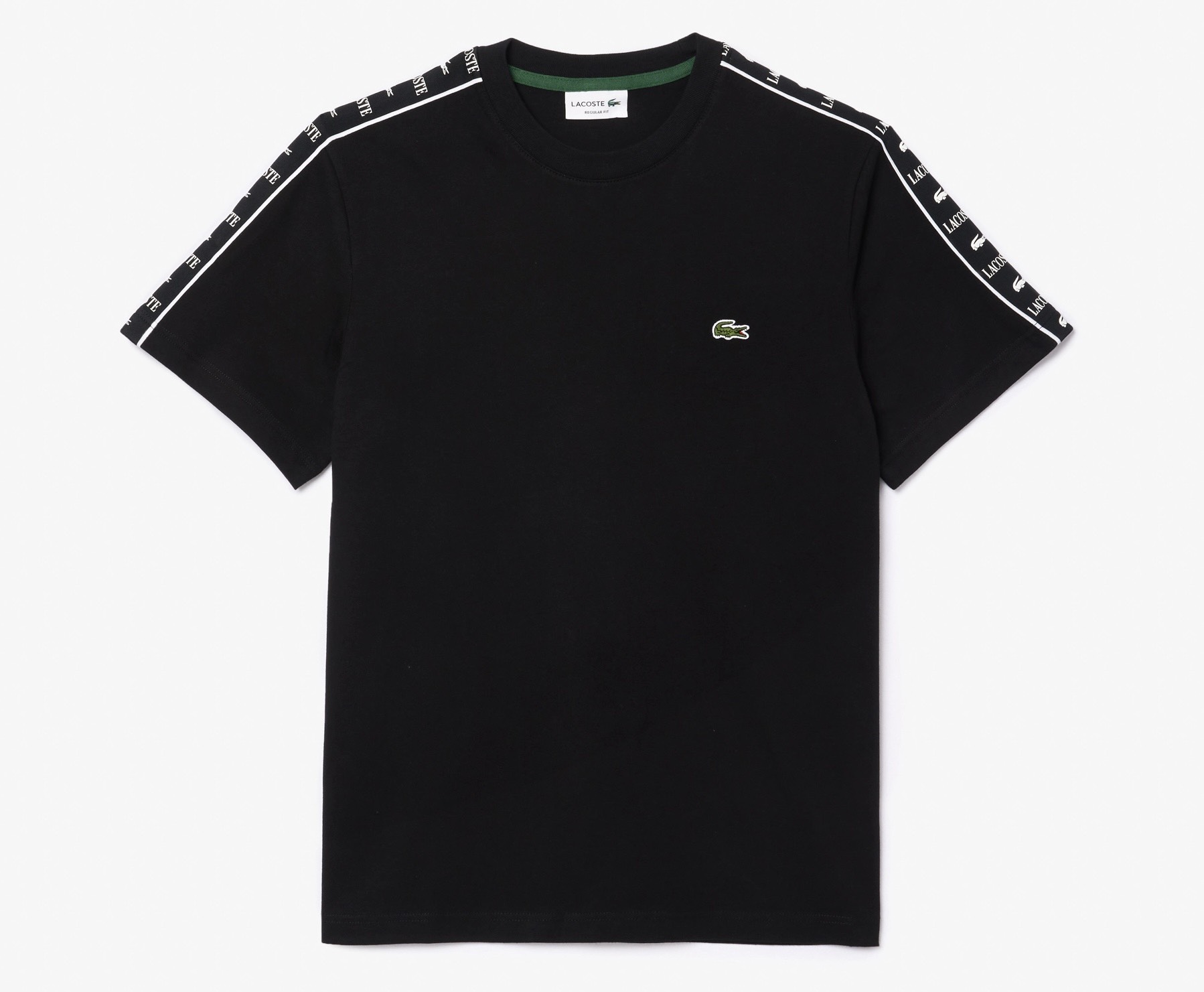Áo Thun Lacoste Nam Viền Vai Dáng Regular TH7404-00-031 Màu Đen