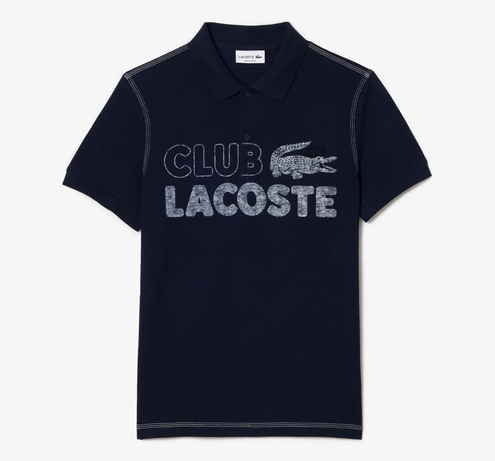 Áo Polo Lacoste Nam Nét Vintage Dáng Regular PH5452-00-166 Màu Xanh Navy