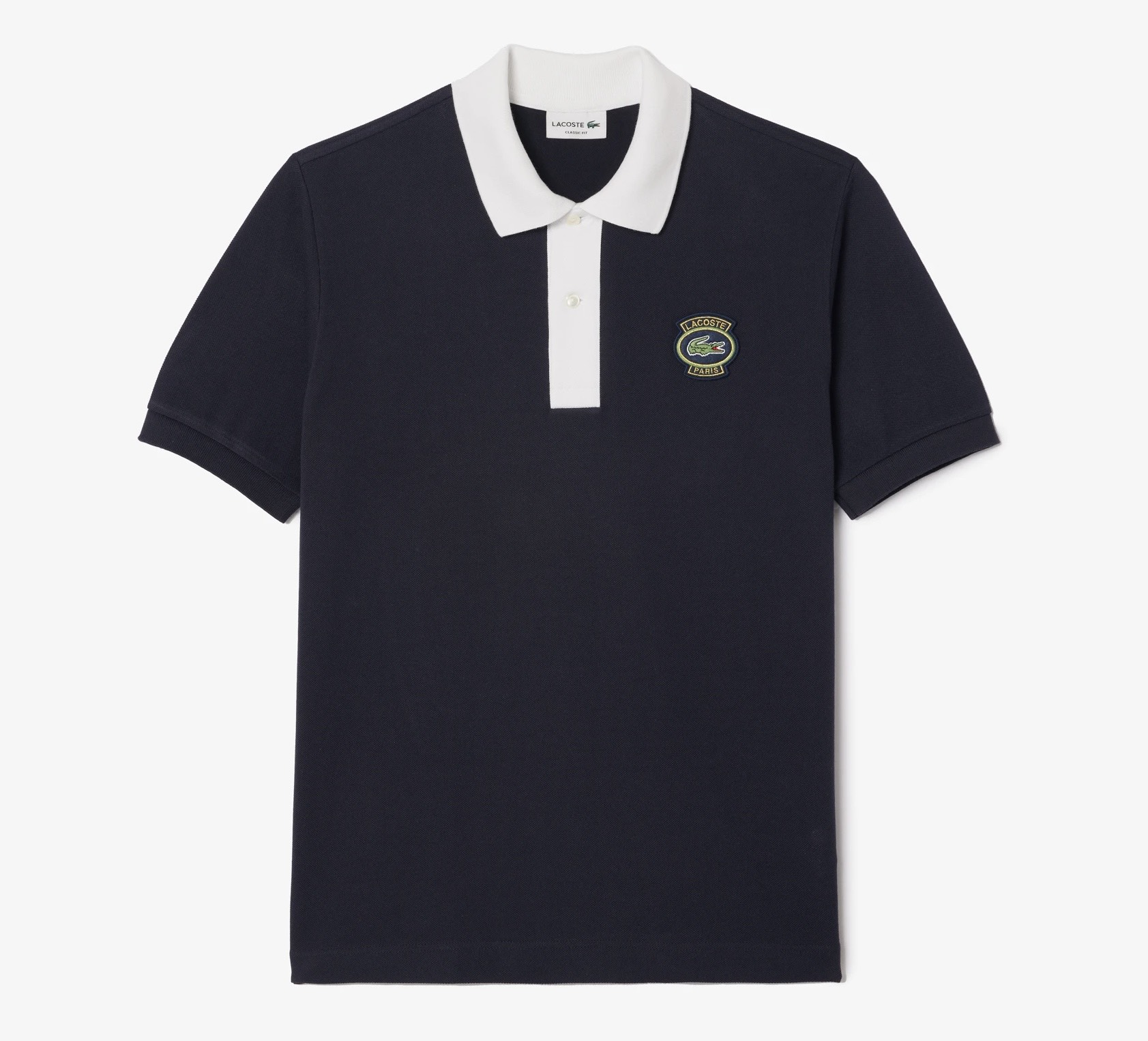 Áo Polo Lacoste Nam Viền Cổ Dáng Classic Cổ Điển PH7369-00-EL5 Màu Xanh Navy