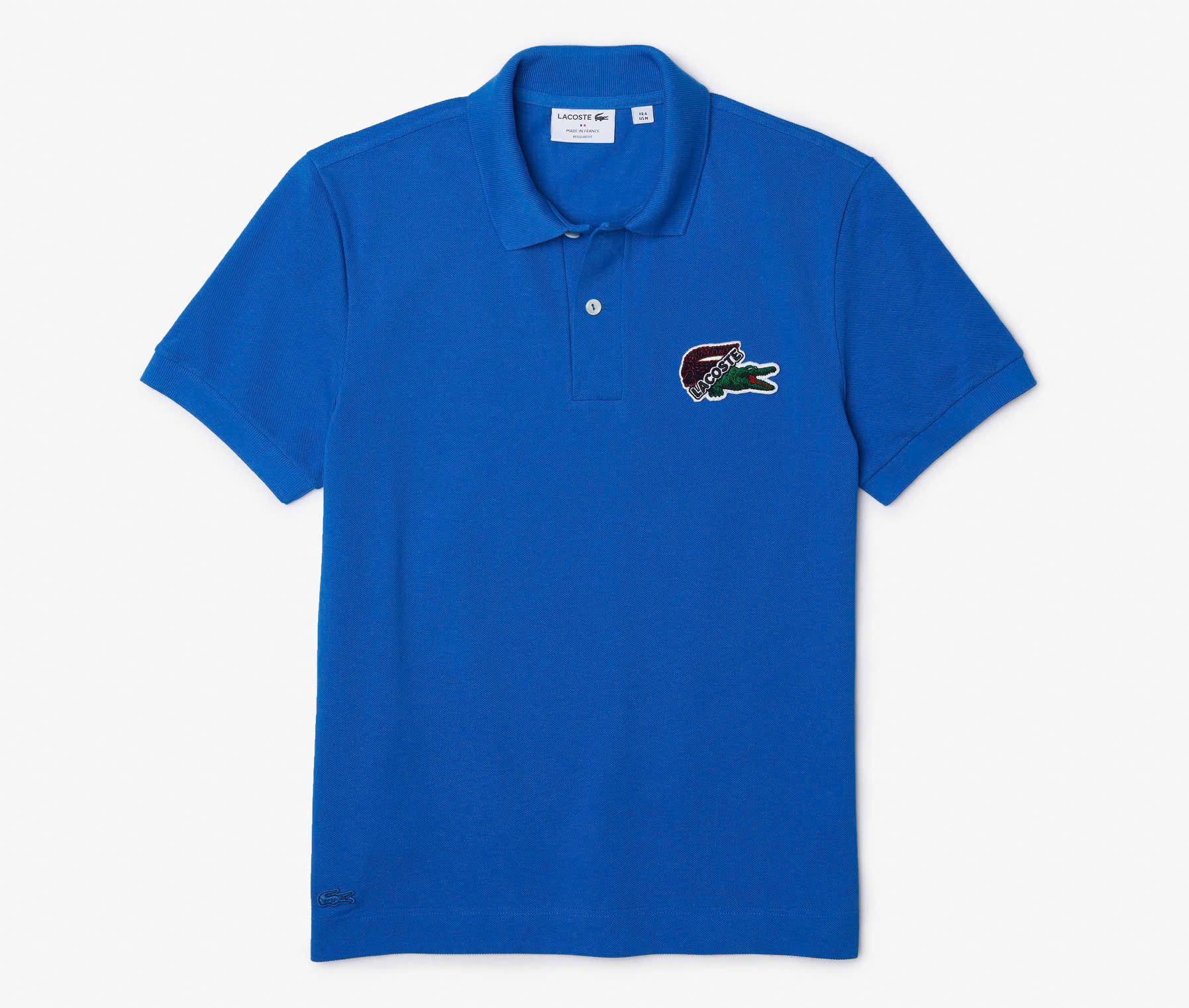 Áo Polo Lacoste Nam Made In France Dáng Regular PH1369-00-K1Q Màu Xanh Dương