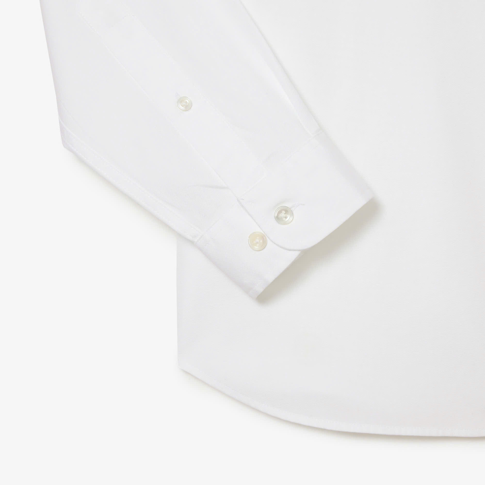 Áo Sơ Mi Lacoste Nam Dài Tay Pinpoint Dáng Slim Fit CH1843-00-001 Màu Trắng
