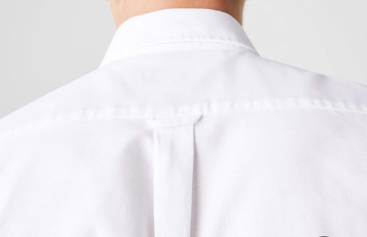 Áo Sơ Mi Lacoste Nam Dài Tay Oxford Dáng Regular CH2979-00-001 Màu Trắng