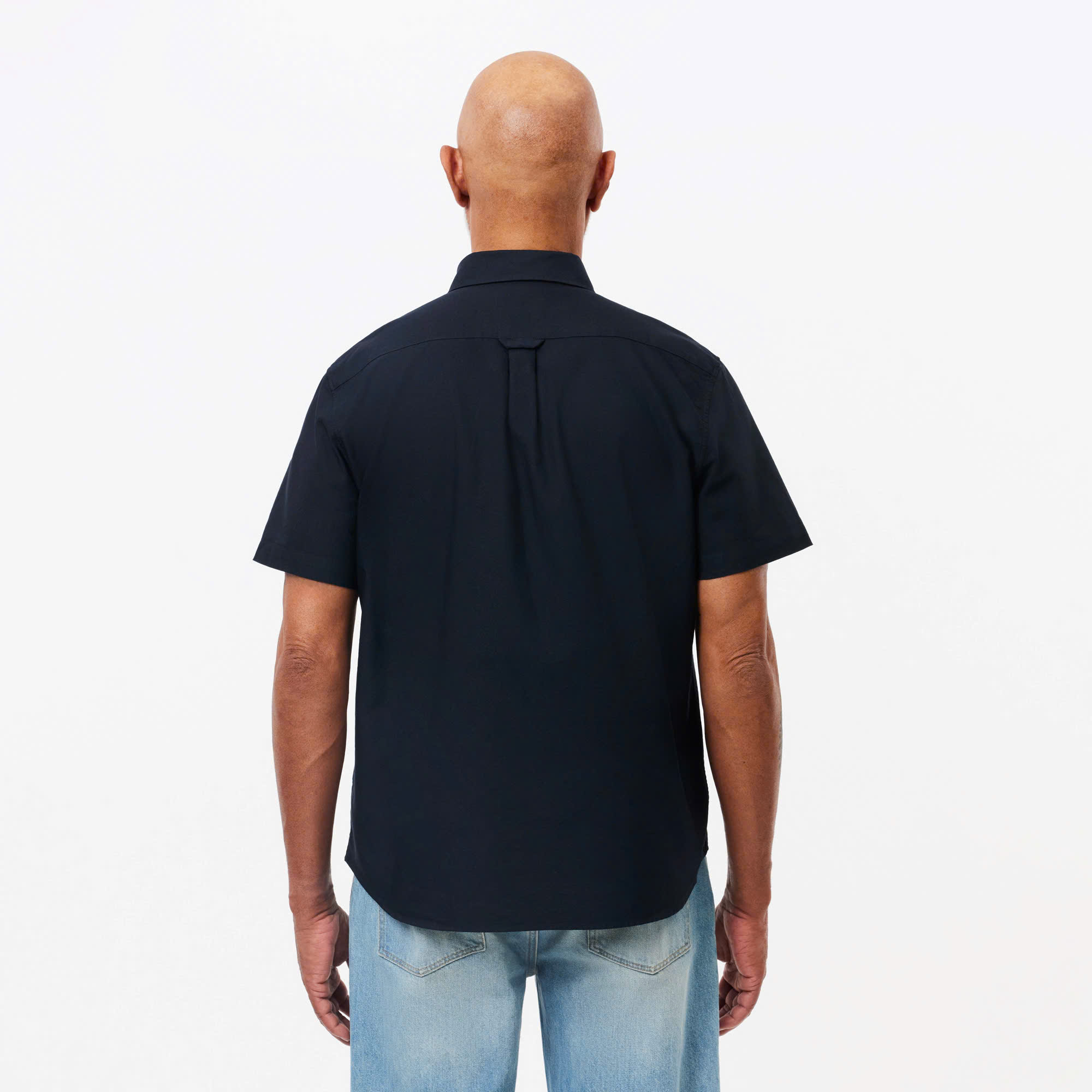 Áo Sơ Mi Lacoste Nam Oxford Dáng Regular CH1917-00-F2W Màu Xanh Đen